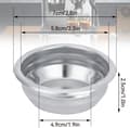 Miniatyrbilde 5 av 5: 58mm 2 kopper rustfritt stål filterkurv, bunnløs