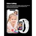 Miniatyrbillede 5 af 5: IC Kids 4G Smartwatch SOS GPS Lokationssporing Simkort Videoopkald WiFi Chat Kamera Lommelygte - Sort