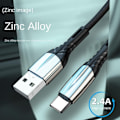 Miniatyrbilde 5 av 10: Datakabel Ladekabel SVART TYPE C TYPE C Svart Black Type C-Type C