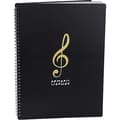 Musikkmappe for noter, A4-papir, dokumenter, oppbevaring, 30 lommer, noter