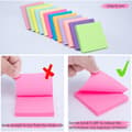 Miniatyrbild 3 av 4: Sticky Notes, 12-pack Self-Adhesive Notes, 12 Different Colors, Self-Adhesive Memo Pads for Office, School, and Home (Square Shape)
