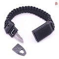 Miniatyrbild 1 av 5: 2 st Paracord Armband Nödrep Med Överlevnadsvisselpipa Och Kniv För LGL B