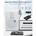Pikkukuva 4 / 5: Bluetooth 5.0 Lähetin ja Vastaanotin 2-in-1 Langaton Bluetooth-sovitin Kaksois 3,5 mm:n liitäntä kuulokkeille TV PC Tietokoneelle