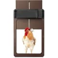 Automatic Chicken Coop Door, Battery Operated, Light Sensor, Automatic Chicken Coop Door, Chicken Coop Hatch, Brown