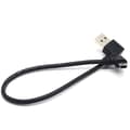 Miniatyrbilde 1 av 5: USB B-type Mini 5-pin Hann Rett Vinkel 90 Grader til USB 2.0 Hann Kabel 30cm