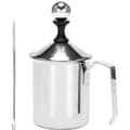 500 ml mælkeskummer i rustfrit stål med dobbeltnet, kompatibel med cappuccino, kaffe, latte art-pen