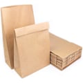 Miniatyrbillede 1 af 5: Brune kraftpapirsposer, 50-pak - Størrelse 25B*14D*33H
