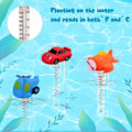 Miniatyrbild 3 av 5: Flytande pooltermometer Tecknad flygplan Vattentemperaturtestare för badkar null - Ubåt