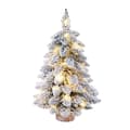 Tabletop Christmas Tree Snow-covered Christmas Tree With LED Lights