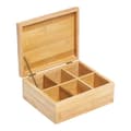 Bamboo Tea Box with 6 Compartments