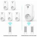 Miniatyrbild 3 av 5: Set med 5 programmerbara eluttag, trådlöst fjärrkontrolluttag med 2 fjärrkontroller 2 [DB]