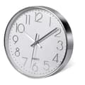 Premium Silver Väggklocka, Väggdekoration, Modern Tyst Väggklocka För Hemmakontor Kök (25cm)