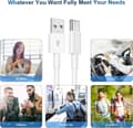 Miniatyrbillede 2 af 5: 2025 Seneste Model Biloplader til iPhone 16 15 Pro USB A til USB C Kabel til Carplay Kabel, Oplader Opladningskabel Type C til iPhone 15