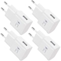 Miniatyrbilde 1 av 5: 4-pakning 5V-2A USB-strømadapteruttak Universell hurtiglading