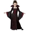 Halloween Jenter Forestillingskjoler Vampyr Heks Kostyme Vinrød 130cm