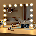 Pikkukuva 2 / 5: LED-peili USB-meikkivalaistuksella (vain valot), 10 lamppua, 3 valaistusasetusta C