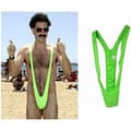 Mankini för män - Borat Bikini Badkläder - Grön - Nylon (80%) - Elastan (20%) (Fww) Blå Bleu