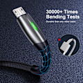 Miniatyrbilde 10 av 10: Datakabel Ladekabel SVART TYPE C TYPE C Svart Black Type C-Type C