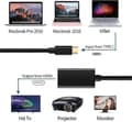 Miniatyrbilde 4 av 5: USB C til HDMI 4K @ 60 Hz, HDMI-adapter USB C HDMI Type C, Thunderbolt