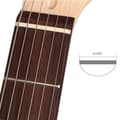 Miniatyrbillede 5 af 5: #(2 stk) 44 mm møtrik LP Type Guitar Bone Notched Flat Base møtrik til USA Epiphone Elguitar#