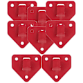 Pikkukuva 2 / 2: 8 kpl Seinään Asennettava Sammutinkoukku Tukeva Sammutinpidike [db] Punainen Red 6.2X6.2cm