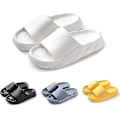 Miniatyrbillede 2 af 5: Pudeslippers til Kvinder og Mænd Cloud Slippers Skridsikre Hurtigtørrende Badeslippers, Åben Tå Bløde Tykke Slippers Hvide 12