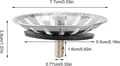 Miniatyrbild 2 av 5: Sink Strainer, Kitchen Sink Stopper Stainless Steel Sink Filter Prevents Clogging Hole Diameter 77mm