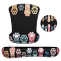 3-in-1 Mouse Pad Set with Keyboard Wrist Rest, Memory Foam Keyboard Set Mouse Pad with Wrist Rest [DB] As Shown As Shown