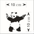 Bad Panda Graffiti Funny Symbol Funny Bumper Sticker Car Van Bik