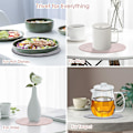 Miniatyrbillede 7 af 7: 2-pak silikone coasters til varme gryder, varmebestandige coasters til køkkenborde og grydelapper, skridsikre silikone coasters