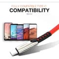 Miniatyrbillede 5 af 5: USB C til opladningsdatakabel til USB Type C-kabel til S8 S9 S10 Super Charge (blå)