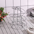 Miniatyrbilde 5 av 5: Eggdispenser, Eggspiral i rustfritt stål, spiraldesign, eggstativ oppbevaring for ca. 30-36 egg, svart 0.35