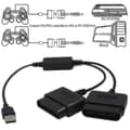 Miniatyrbillede 5 af 5: USB til PS2/PS3 Håndtag Konverteringskabel To I Én Controlleradapter