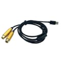 Miniatyrbilde 1 av 5: Dobbel RCA hunn til Type-C USB C signal video AV lydkabel