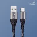 Miniatyrbilde 3 av 4: 60W USB-C Hurtigladekabel 2-pakning, Nylonflettet USB til Type-C-kabel, kompatibel med Apple, Samsung, Huawei 2 m 2 m 2 m