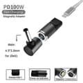 Miniatyrbillede 2 af 5: Til Dell D-serien Notebook Magnetisk Ladeadapter 100W Type-C Hun til 4.5mmx3.0mm Han PD