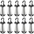 Deck Anchor Pegs, 10 Pieces Aluminum Windproof Aluminum with Spring Loop, Portable Anchor for Outdoor Camping