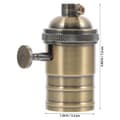 Miniatyrbilde 3 av 4: Lampeholder E26/e27 Taklampe Sokkel Base Vintage Pæreholder