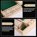 Miniatyrbild 3 av 4: Deluxe 4-spelare Shut The Box Träbräde Spel Klassiskt Tärningsspel