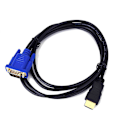Pikkukuva 1 / 5: 1,8 m 1080P HDMI-yhteensopiva Uros - VGA Uros Videomuunnin Adapteri Kaapeli Johto HDTV DVD:lle [db]