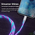 Miniatyrbilde 10 av 10: 2 stk Streaming Datakabel Mobiltelefon Ladekabel Flerfarget Multicolor Micro-Micro