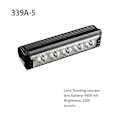 Miniatyrbillede 2 af 5: Forlygte 4800mAh Cykellygte Forlygte, Cykellygte Høj Lysstyrke MTB Genopladelig Cykel LED
