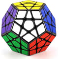 Rubikin kuutio 3x3, 3x3 Dodekaederi Speed Cube, Palapeli Speed Cube lapsille ja aikuisille, Musta