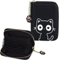 Credit Card Holder (Black) 11.5 * 8 * 3 cm Women's Leather Credit Card