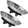 Sink Strainer Plug 2-pack, made of steel and rubber for IKEA Atlant Domsjö, silver 80 mm 2-Pack 2-Pack