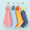 4-pack Korallfleece Kök- och Badrumshanddukar - Absorberande Hängande