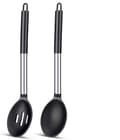 Set of 2 Silicone Kitchen Utensils, Heat Resistant, Non-Stick