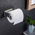 Pikkukuva 2 / 5: Itseliimautuva WC-paperiteline ruostumattomasta teräksestä, WC-paperiteline ilman porausta, WC-paperiteline, hopea