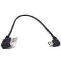 Miniatyrbilde 2 av 5: USB B-type Mini 5-pin Hann Rett Vinkel 90 Grader til USB 2.0 Hann Kabel 30cm