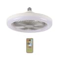 30W Ceiling Fan with Integrated Lights - E27 Remote Controlled Ceiling Lighting for Bedroom and Living Room